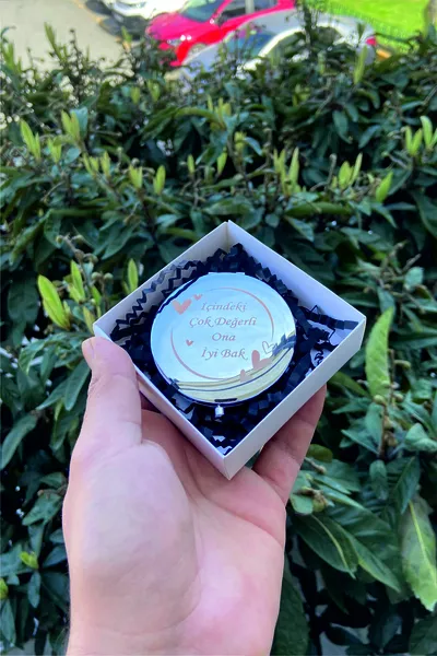 Специальная сумка с сообщением «Береги это, оно очень ценно», зеркало для макияжа компактного размера - подарок любимому или другу