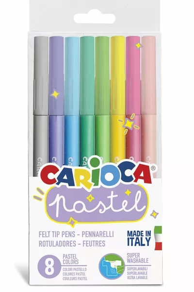 Pastel Super Washable Felt Tip Pen 8-Pack Colored Pencil
