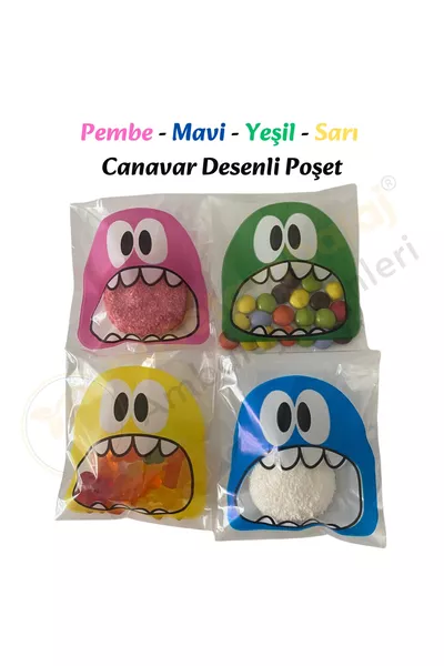 Цветной забавный пакет для мероприятий по окончании обучения, монстр,  см,  штук, смешанные цвета