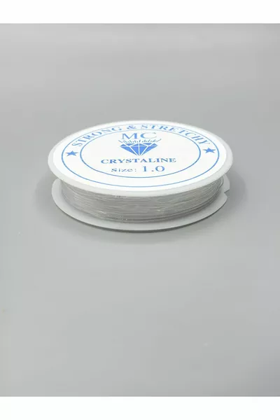 3 броя еластично влакно, 1 мм, прозрачно,  метра