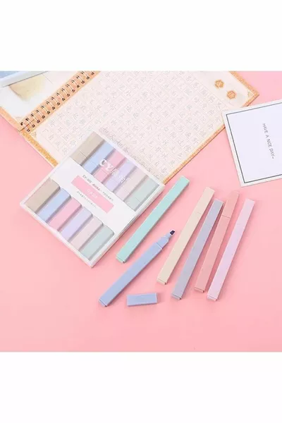 Набор из 6 ультра-мягких пастельных флуоресцентных карандашей