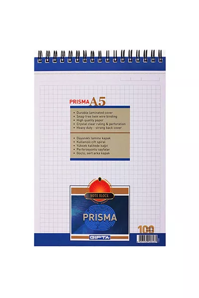 Prisma  -page Top Spiral Notebook Notepad Squared / 