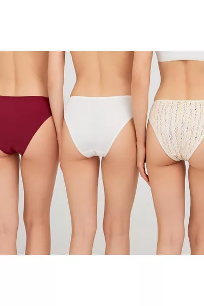 3-Piece Economic Pack Sunrise  Cotton Basic Print and Patterned Briefs