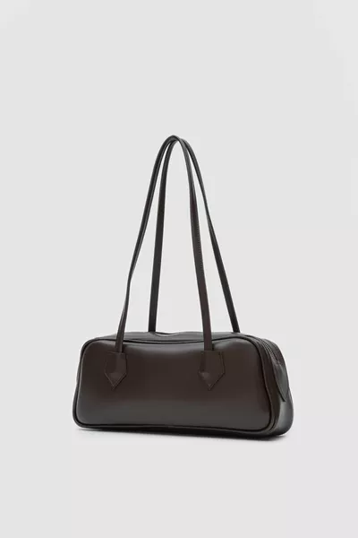 Boheme Vintage Baget Çanta Acı Kahve