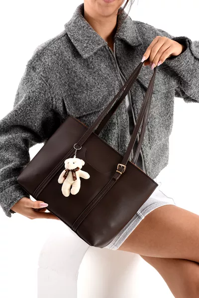 Brown Women's Shoulder and Arm Bag, Size 