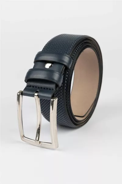 Men's 3.5 cm Classic Navy Belt