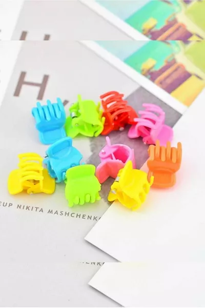 طقم مشابك شعر ملونة للنساء