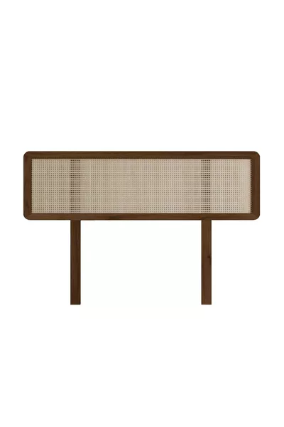 Hazeran Model Walnut Color Wooden Headboard