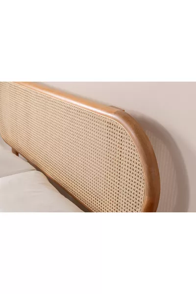 Artemis  Doğal Ahşap Hazeranlı Yüksek Kalite Karyola Başlığı