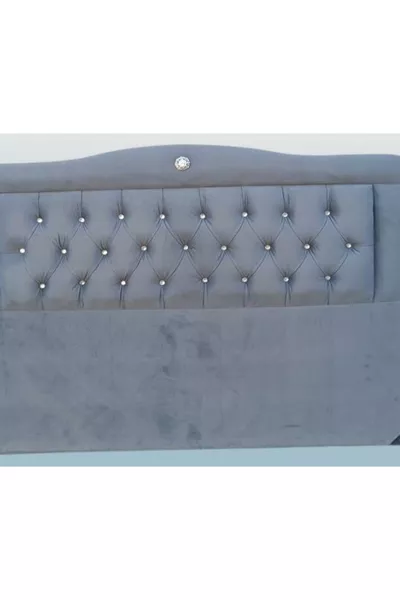 Titel DK Dubbel 's Nachtveertje Antracietgrijs Stoffen Gevuld Gestikt