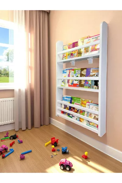 Libreria Carmen a 3 Ripiani - Libreria Educativa Montessori per Cameretta dei Bambini a 3 Ripiani