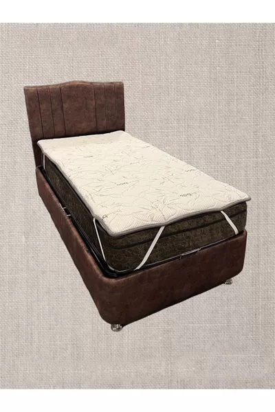 Цялостна ортопедична бамбукова подложка за легло, матрак, сгъваема топ матрак подложка