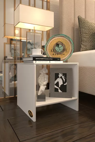 كومودينو فينتشنزو بيز كوميدين ** طاولة جانبية متوسطة الحجم صغيرة (Mng)