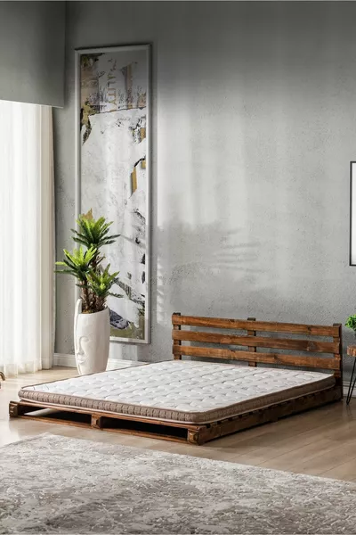 مرتبة سرير من البامبو الأرثوبيدية الكاملة