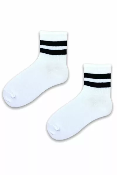 Chaussettes Homme Socket Long Chaussettes Blanches à Motifs Femme 6 Pièces