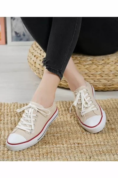 Unisex Cnv Beige Sneakers