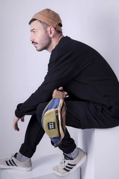 Унисекс цветна чанта за рамо и талия