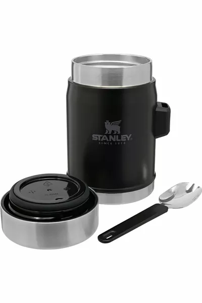 Thermos alimentaire classique en acier inoxydable avec cuillère 0, Lt