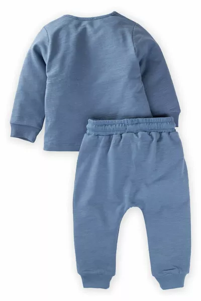 Acorn Вышитый Спортивный Набор 0-4 Years Индиго Синий