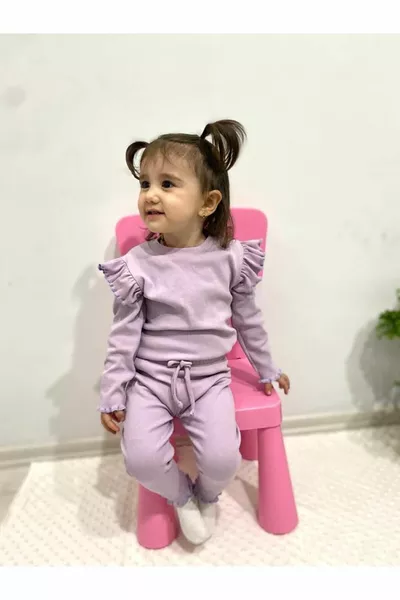 Раменни волани Детайлен камзол Долен комплект, връхни дрехи