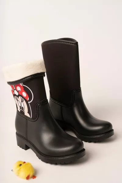 ميكي ماوس أحذية مطر قصيرة للأطفال والنساء