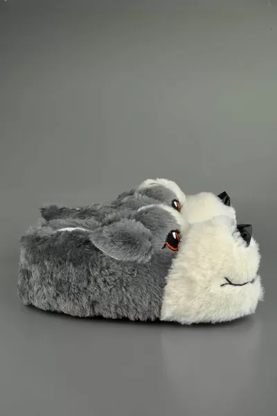 Figurine de chien sympathique Animal mâle Panduf gris