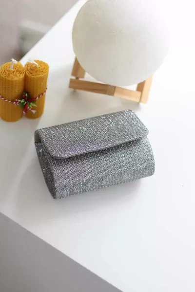 نسائي بلاتينيوم ميني محفظة مساء اللباس حقيبة