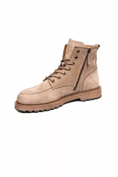 أحذية رجالية من جلد المنك الطبيعي 