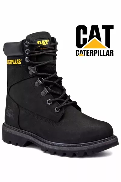 Cat  Montana Deri Caterpıllar Unisex Bot SİYAH