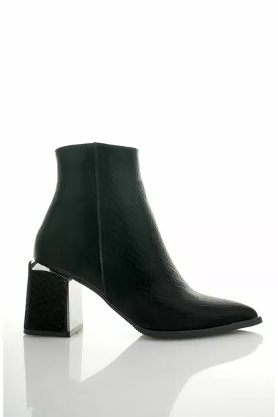 Kylie Guaranteed Puntige Neus Dikke Hakken Ritssluiting Dameslaarzen