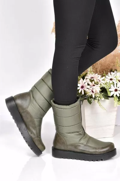  Женские нескользящие термосапоги на меховой подошве