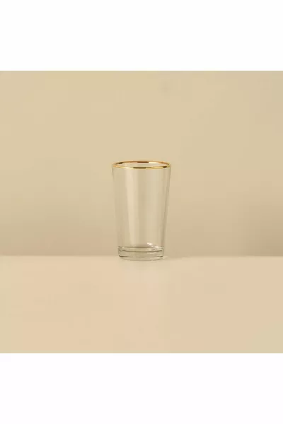 Premium 6-Pack Coffee Side Water Glass Gold ( cc)