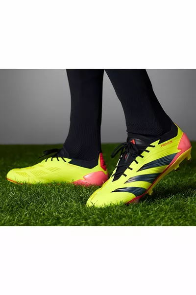 Predator Elite Fg Unisex Turf Voetbalschoenen  Zwart