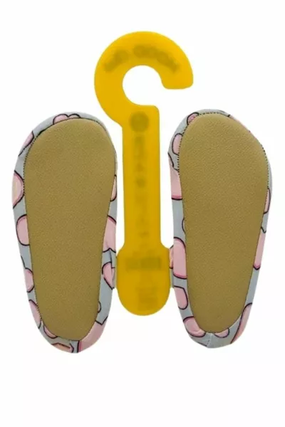Pink Heart Patterned Non-Slip Sea and Pool Booties