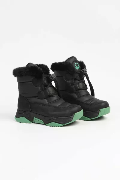 ® |  Noir Vert - Bottes Enfant