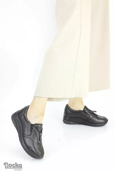 Дамски ортопедични ежедневни обувки от естествена кожа без връзки