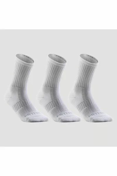 Artengo Tennissokken - Lange Schelp - Set van 3 - Wit - Rs 