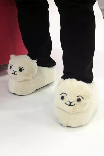 Унисекс животни Panduf Домашни обувки без звукова подметка