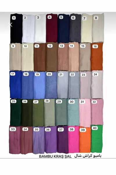 Bambus Burlesque Schal Pulver