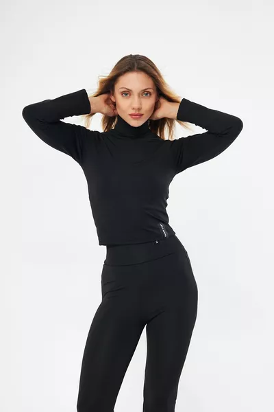 Blusa Dolcevita Soft Touch Nero