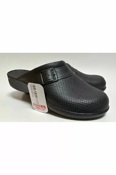 Schwarz Unisex Extra Light Wasserdichtes Waschbecken Badezimmer Küche Balkon Terrasse Garten Nass Boden Hausschuhe