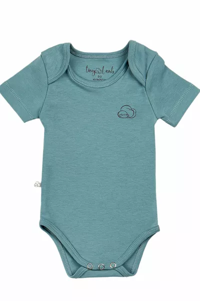 Rovigo 3 pièces bébé à manches courtes en coton Body Set Nouveau-né et enfant Coffret cadeau % coton