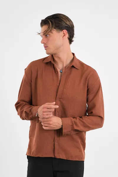 Linel Мужская рубашка с длинным рукавом Regular Fit