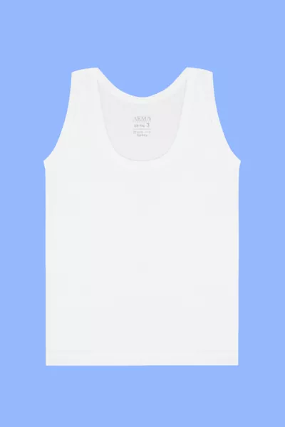 White Boys' Tank Top 6-Pack % Cotton Jersey
