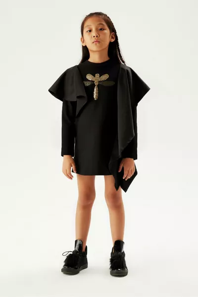 فستان أسود للبنات 