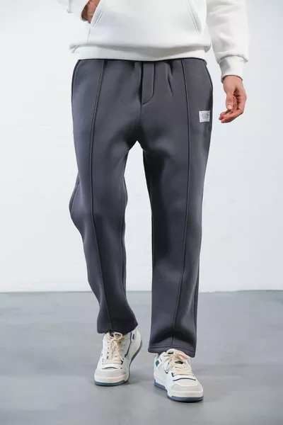 بنطال رياضي رجالي واسع من قماش ناعم