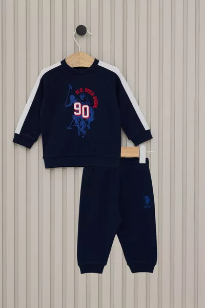 Комплект для мальчика U.S. Polo Assn темно-синего цвета