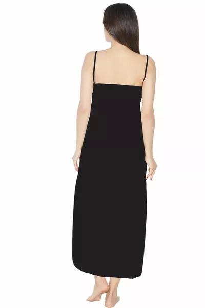 Women's Dress Full-Length Lined Thin Long Adjustable Strap Straight Petticoat Jumpsuit