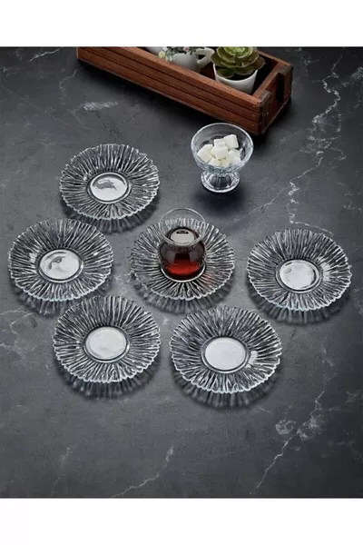 Kaveh Tea Saucer Set of 6 Diamond
