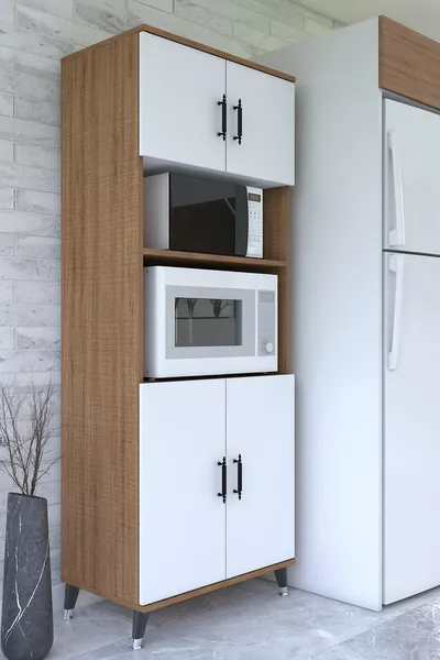 خزانة متعددة الأغراض للفرن والميكروويف (خزانة فرن كبيرة الحجم)